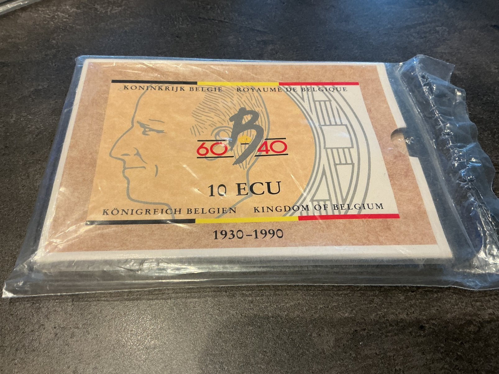 België 10 Ecu goud 1930 - 1990 ongeopend, Postzegels en Munten, Munten | België, Ophalen of Verzenden, Goud
