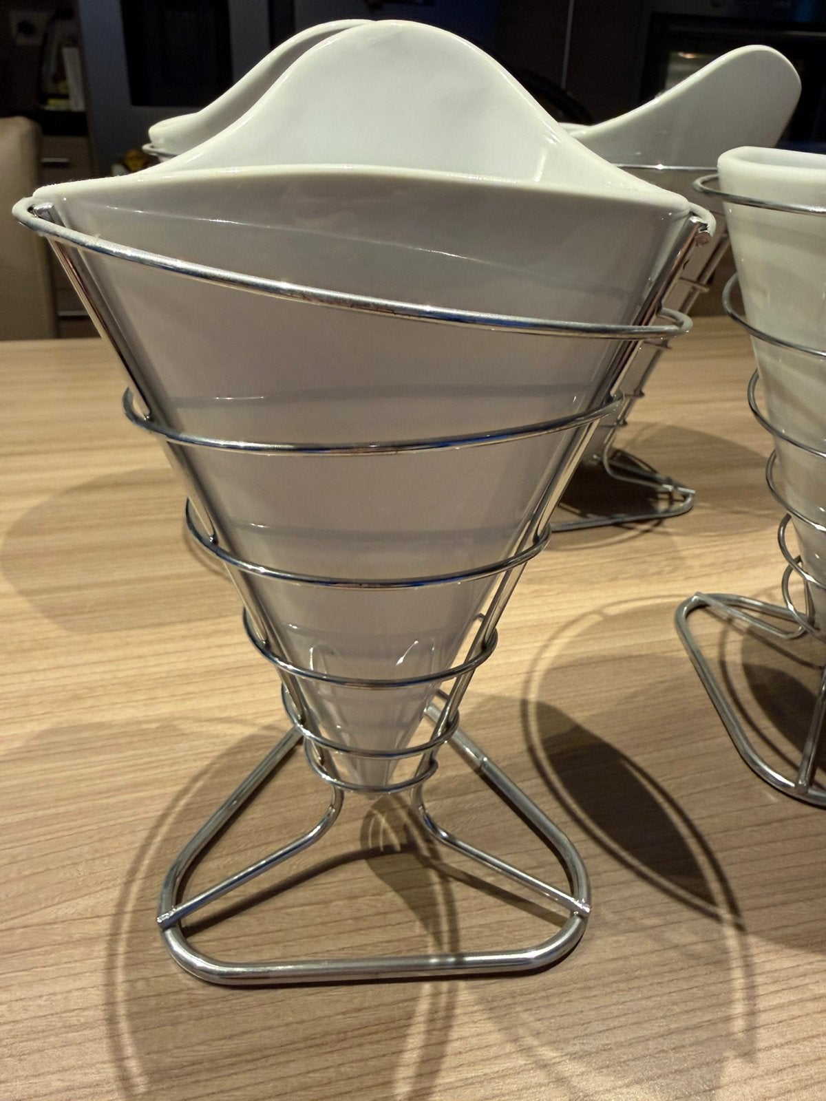 Cosy & Trendy Frietzak Met Houder - Ø 12 cm x 23 cm, Ophalen, Zo goed als nieuw, Porselein
