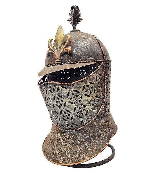 Middel-eeuwse helm op staander , replica, Verzamelen, Militaria | Algemeen, Verzenden