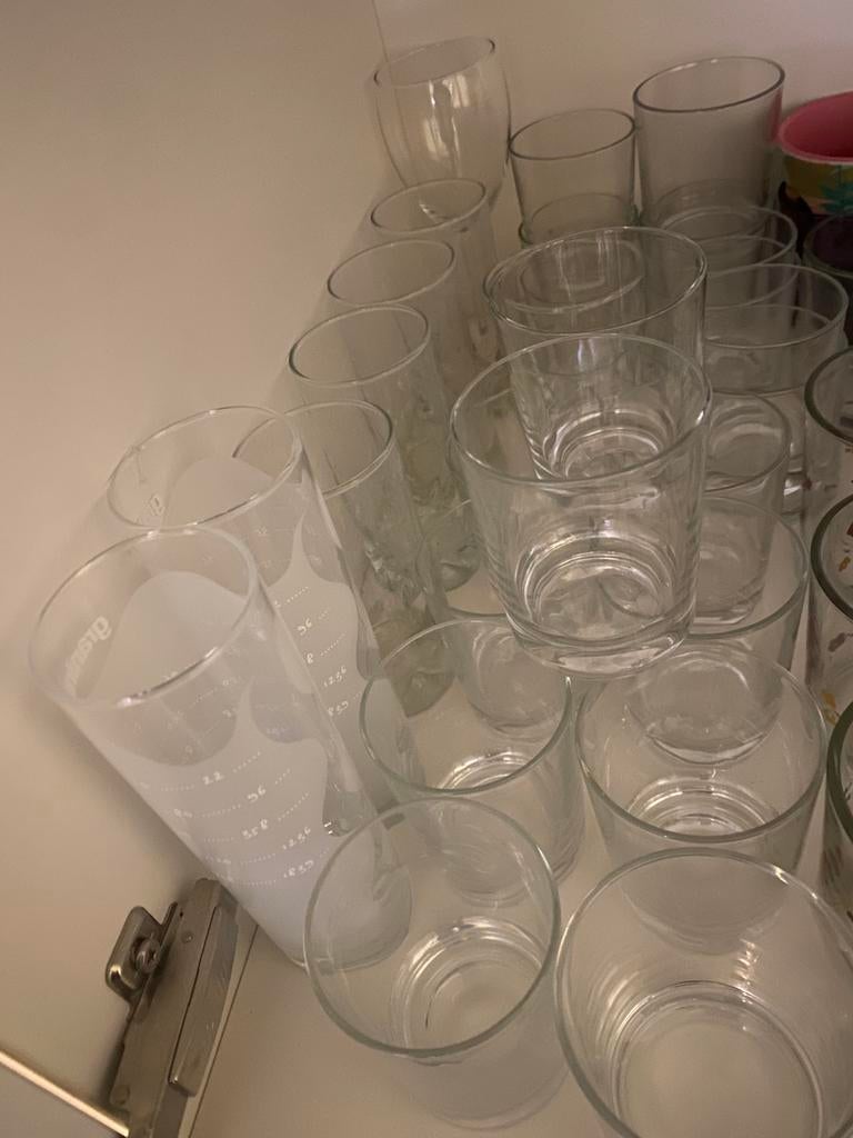 Grote set drinkglazen, Ophalen, Zo goed als nieuw