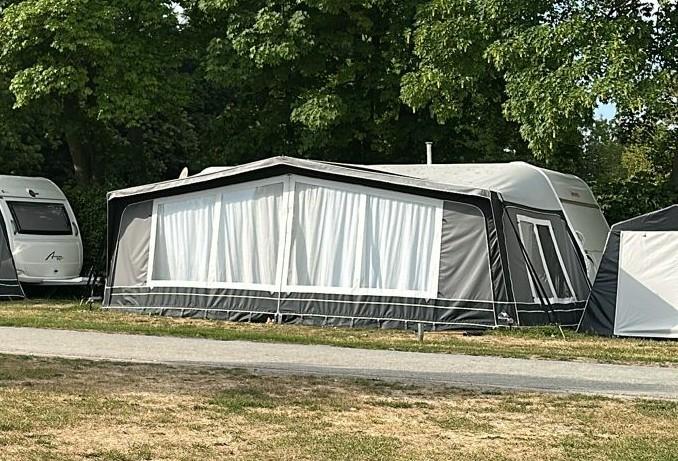 Voortent Dorema Smagragd XL 270 maat 17, Caravans en Kamperen, Ophalen, Zo goed als nieuw, Ten Cate All Season 200g/m2, Dorema