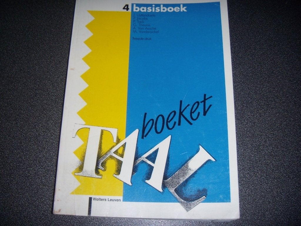 Basisboek Taal 4 (Tweede druk) – Wolters Leuven, Boeken, Ophalen of Verzenden, Gelezen