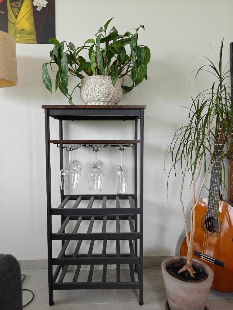 Wijn rek, 75 cm ou plus, Comme neuf, Enlèvement, Métal