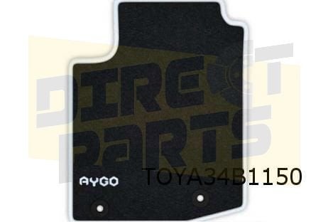 Toyota Aygo mattenset (4x) 'velours' (Cool White) Origineel!, Autos : Pièces & Accessoires, Neuf, -, -, Toyota