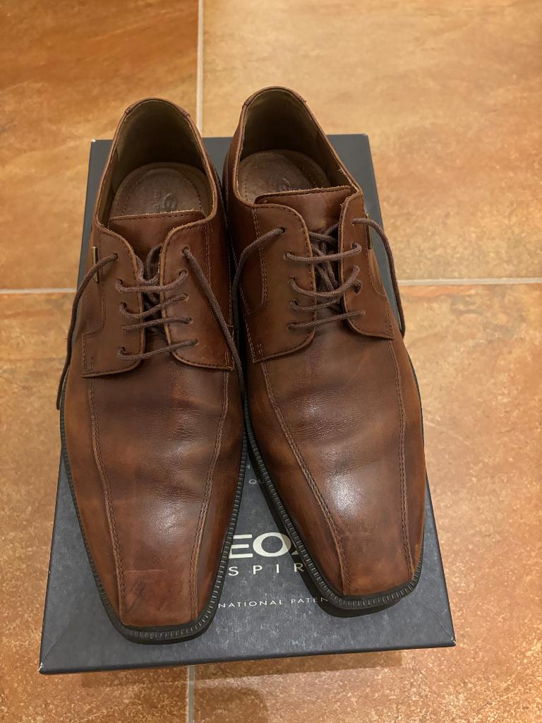 GEOX schoenen heren maat 42, Kleding | Heren, Schoenen, Ophalen, Bruin, GEOX, Zo goed als nieuw