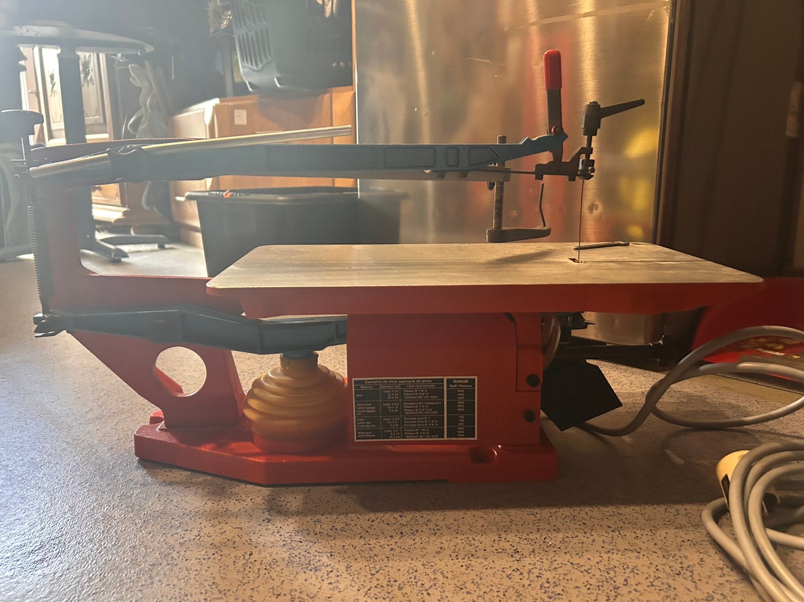 machine à scier, Enlèvement