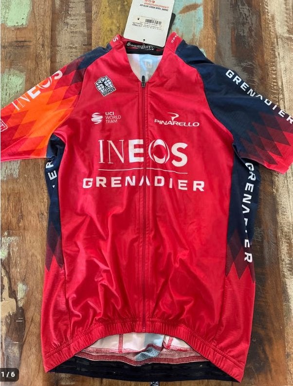 Nieuw INEOS Grenadier UCI World Team Wielershirt Maat M, Fietsen en Brommers, Fietsaccessoires | Fietskleding, Nieuw, Heren, Bovenkleding