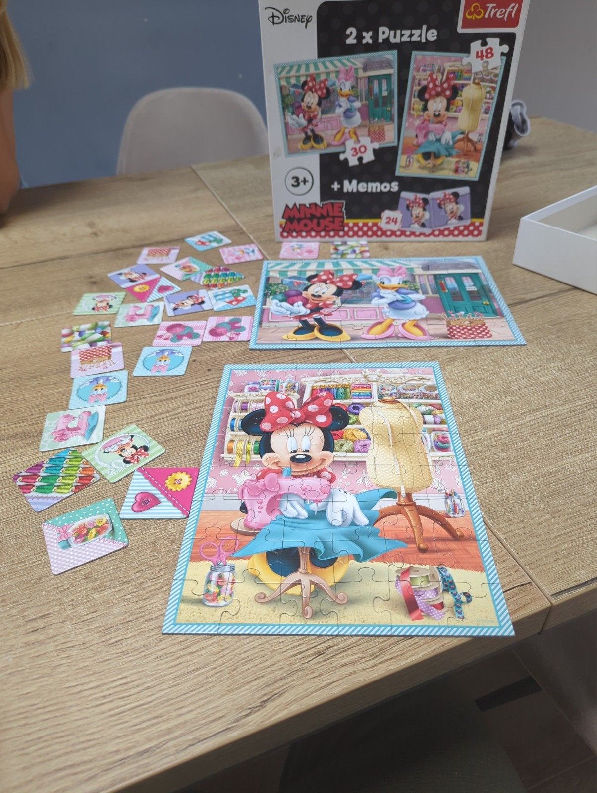 2 x puzzel + memo spel Micky Mouse, Kinderen en Baby's, Ophalen, 10 tot 50 stukjes, Nieuw, 2 tot 4 jaar