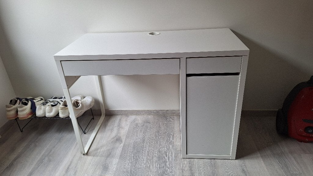 Bureau ikea wit, Ophalen, 105 cm, Gebruikt, Demontabel