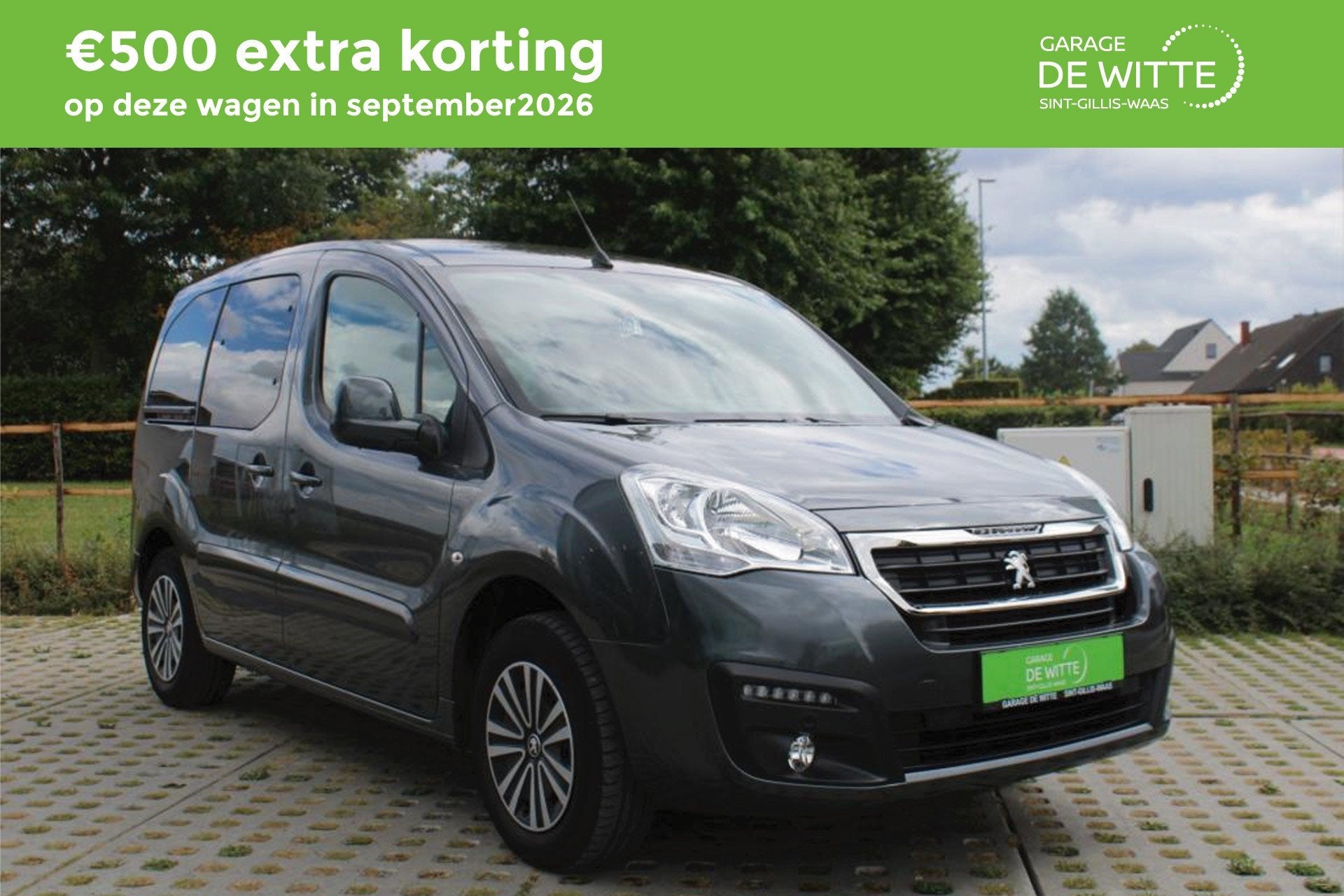 Peugeot Partner Combi (bj 2017), Auto's, Stof, Bedrijf, Grijs, Overige carrosserie