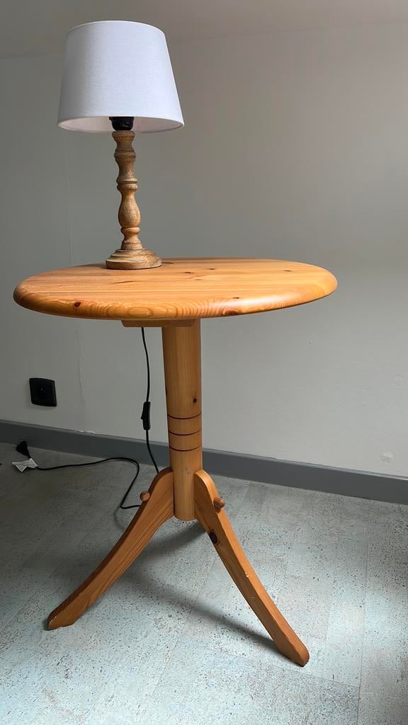 Bijzettafel, Huis en Inrichting, Ophalen, Gebruikt, Hout, 45 tot 60 cm