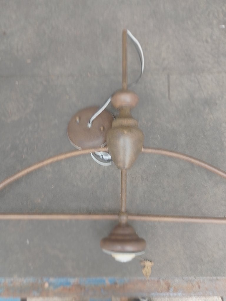 Oude lamp voor boven biljart, Ophalen
