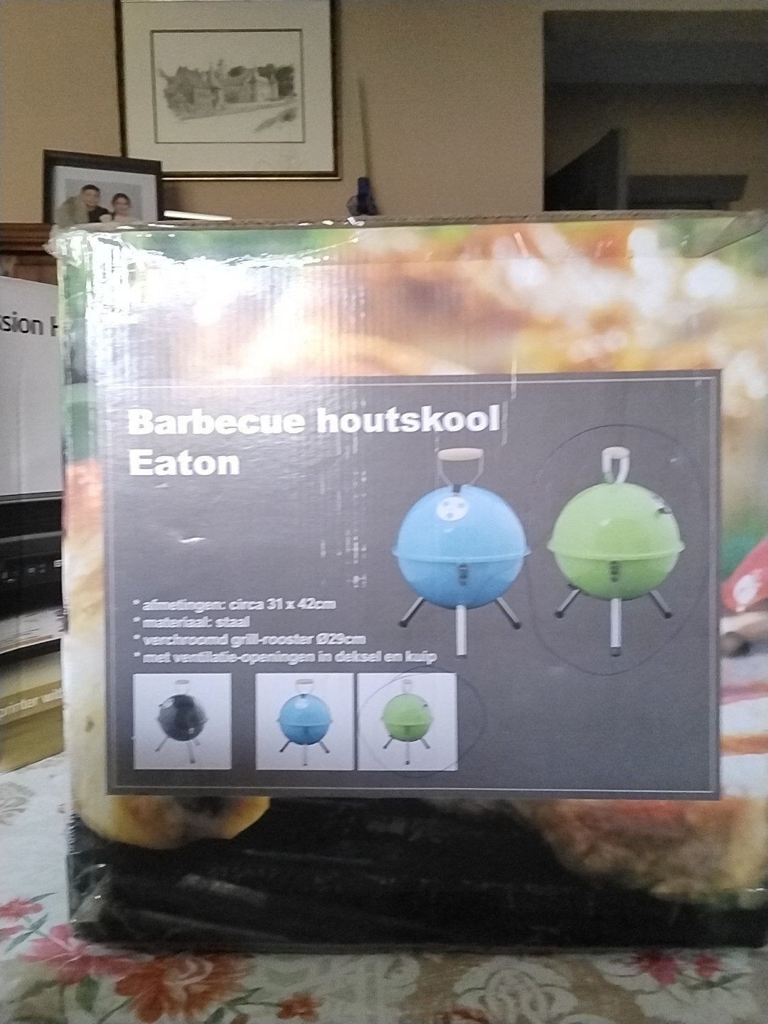 barbecue houtskool Eaton, Ophalen of Verzenden, Zo goed als nieuw