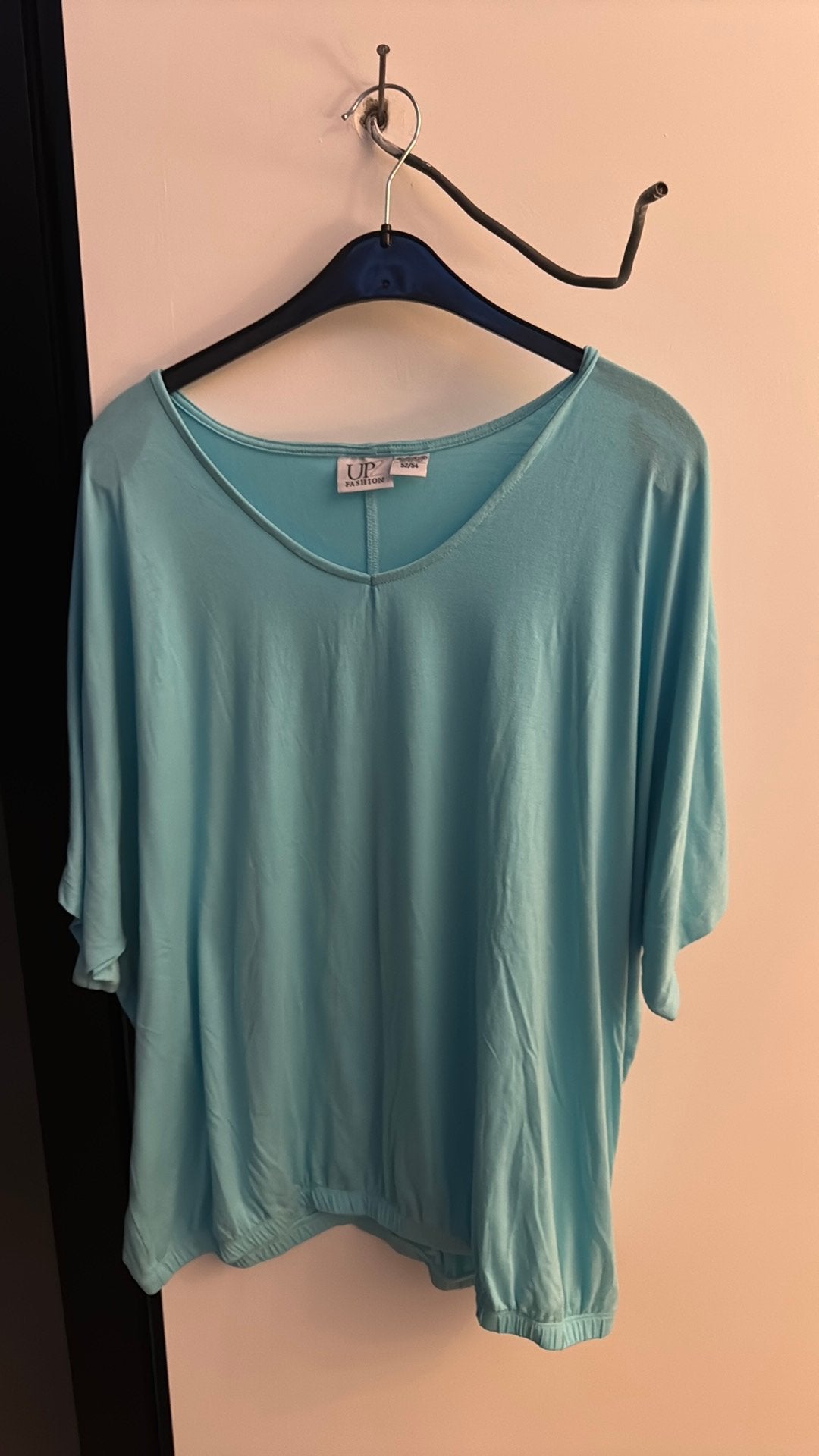 T-shirt vlindermouw, Ophalen of Verzenden, Zo goed als nieuw, Blauw