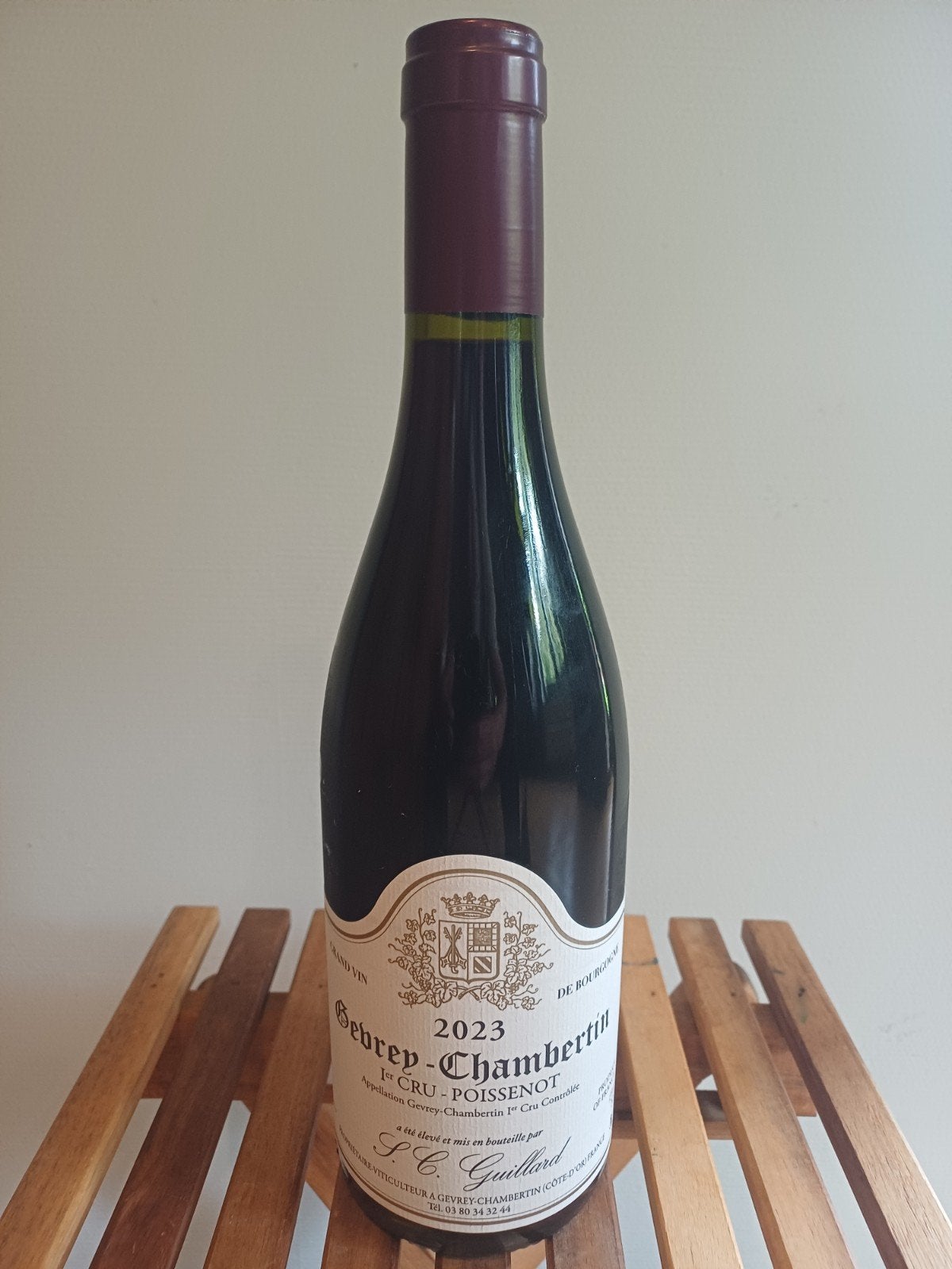 Gevrey-Chambertin 1er cru Poissenot 2023 S.C.Guillard, Ophalen of Verzenden