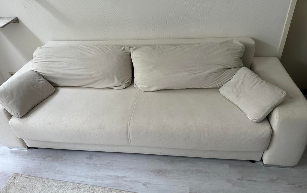 Sofa in lichte kleur, Ophalen, Gebruikt