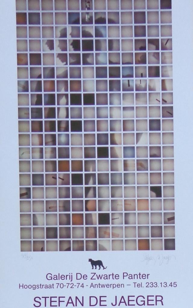 STEFAN DE JAEGER / AFFICHE / OFFSET / 68x37cm / PANTER / SIG, Antiquités & Art, Art | Lithographies & Sérigraphies, Enlèvement ou Envoi