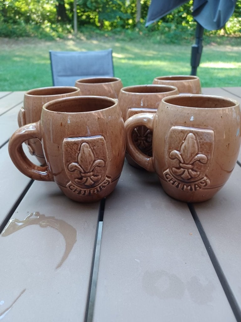 Chopes à Chimay en céramique en parfait état., Enlèvement ou Envoi, Comme neuf, Chope(s), Autres marques
