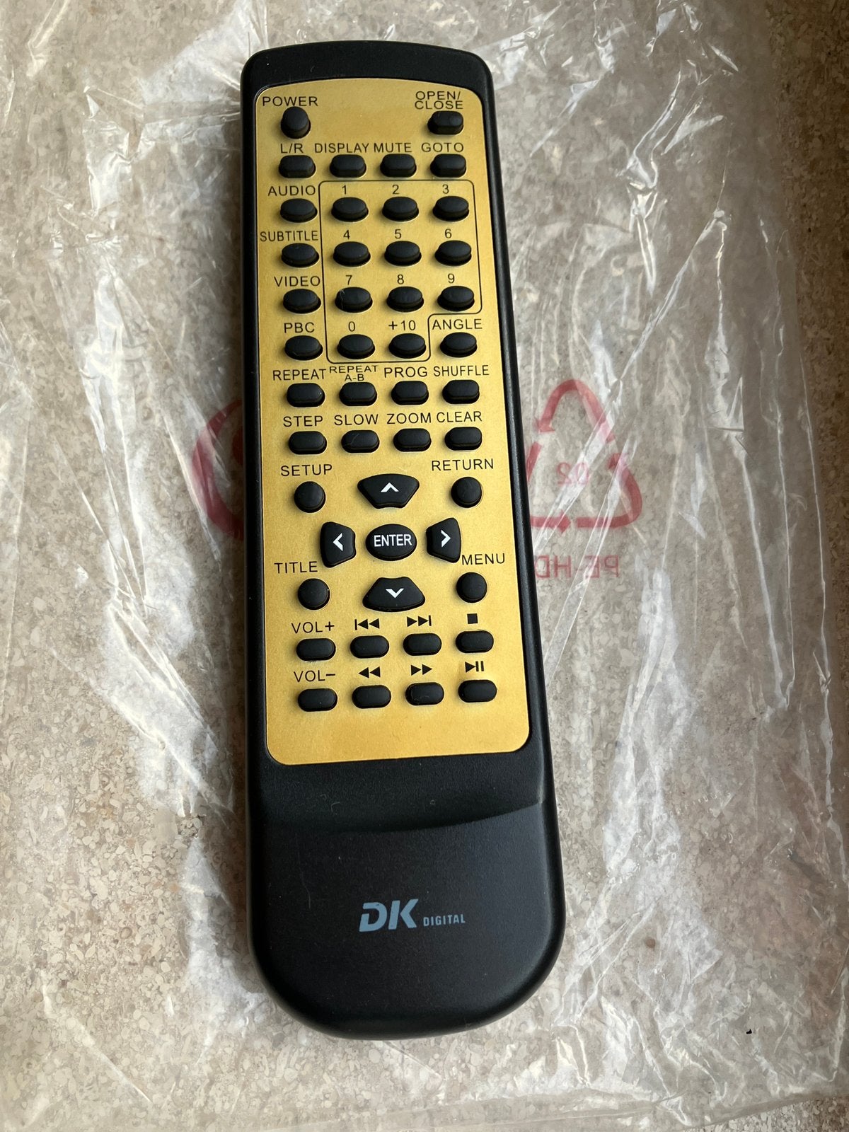 Télécommande pour Lecteur DVD marque DK, TV, Hi-fi & Vidéo, Enlèvement ou Envoi, Utilisé, Originale, DVD
