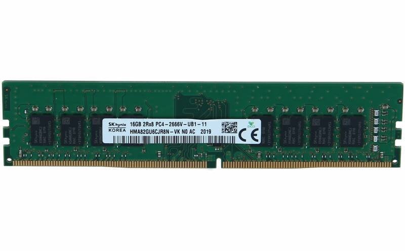 16GB 2Rx8 PC4-2666V DDR4-2666 Unbuffered Non-ECC Hynix, Computers en Software, RAM geheugen