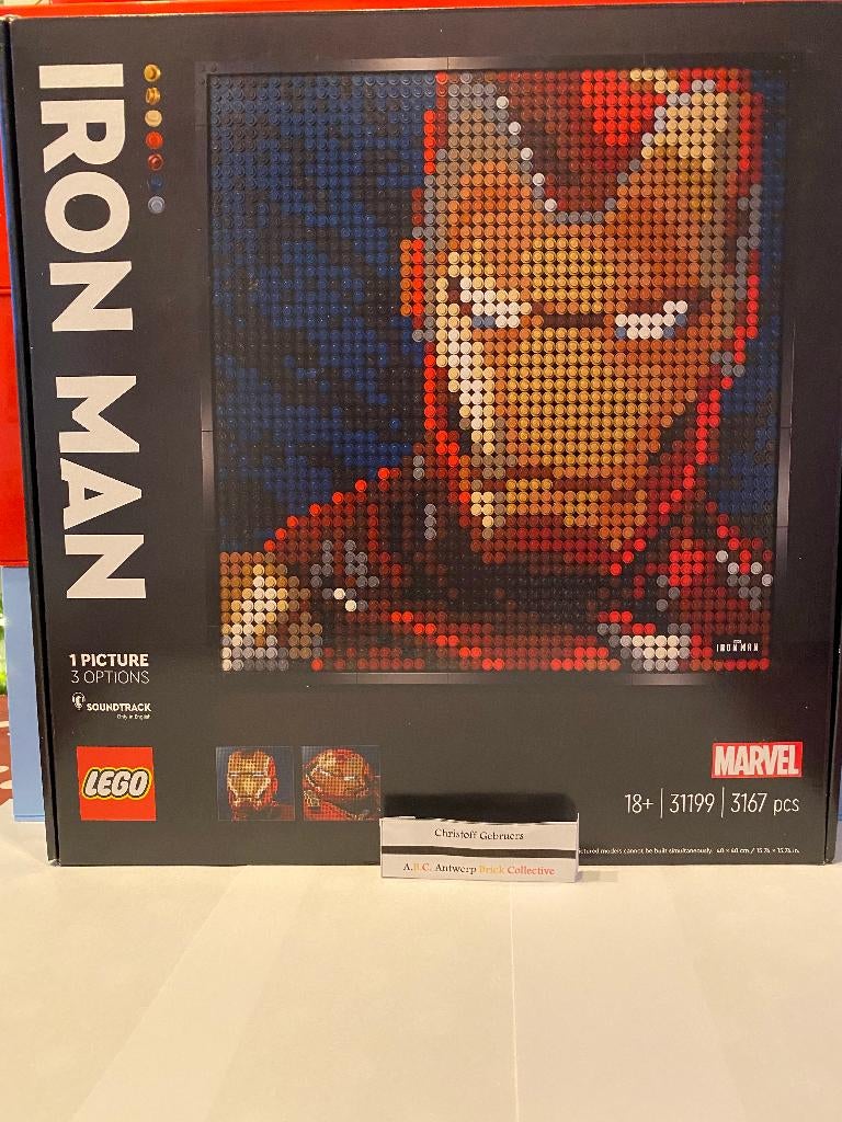 Lego Art - 31199 - Iron Man, Neuf, Marvel, Lego, Ensemble complet