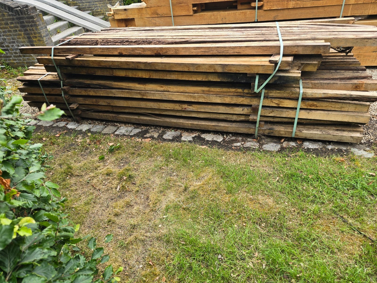 Eiken kepers, Jardin & Terrasse, Poteaux, Poutres & Planches, Neuf, Poutres, 250 cm ou plus, Bois dur, Enlèvement