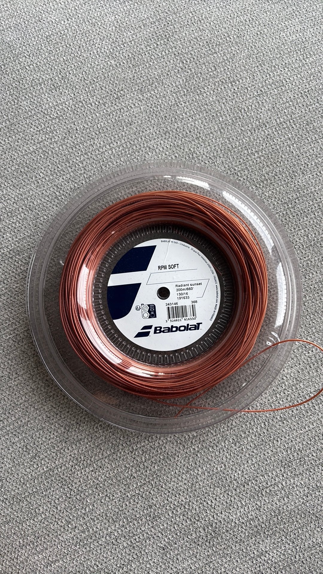 Babolat rpm soft tennis string, Sport en Fitness, Tennis, Ophalen of Verzenden, Nieuw, Grip of Snaar, Babolat