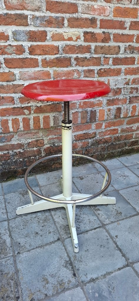 Tabouret industriel vintage/tabouret de table à dessin, Enlèvement