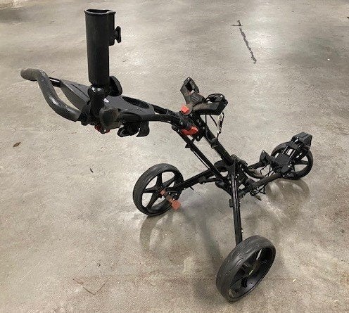Handmatige, opvouwbare 3-wiel golftrolley, Sport en Fitness, Golf, Ophalen, Nieuw, Golfkar, Overige merken