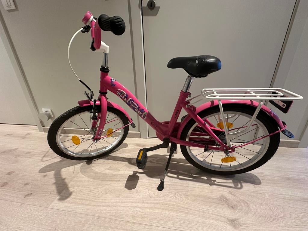 Meisjesfiets 18 inch roze, Fietsen en Brommers, Ophalen, Zo goed als nieuw