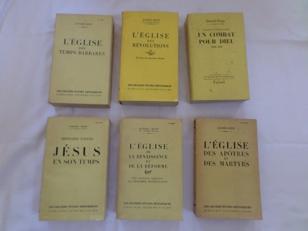 Lot livres L'Eglise des Révolutions Daniel Rops Fayard, Enlèvement ou Envoi, Utilisé, Daniel Rops
