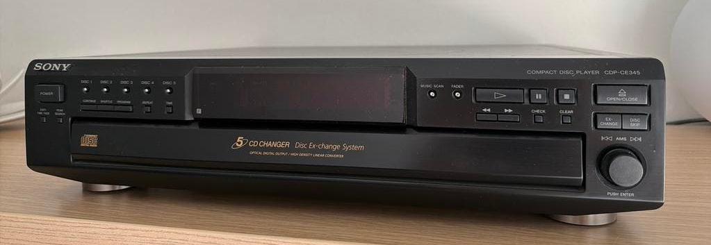 Sony 5CD Changer CDP-CE345, Ophalen of Verzenden, Zo goed als nieuw