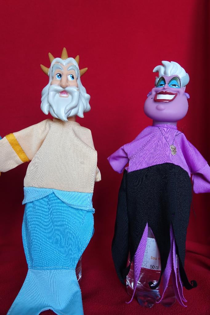poppenkastpoppen Disney De Kleine Zeemeermin, Ophalen of Verzenden, Gebruikt, Overige typen