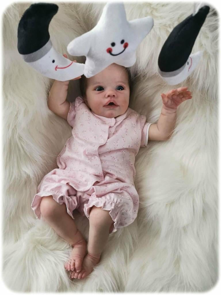 Reborn baby Primrose, Ophalen of Verzenden, Nieuw, Babypop, Levensecht of Reborn