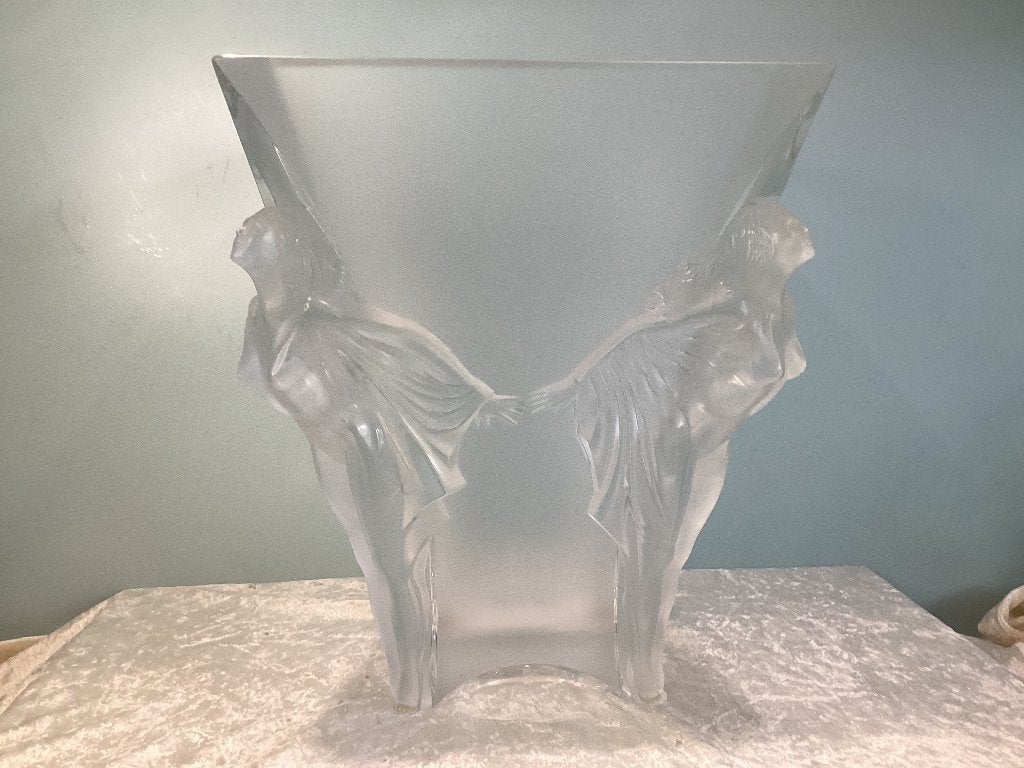 Vase Lalique Spatiale. 002LAL/AHB., Antiquités & Art, Antiquités | Vases, Enlèvement
