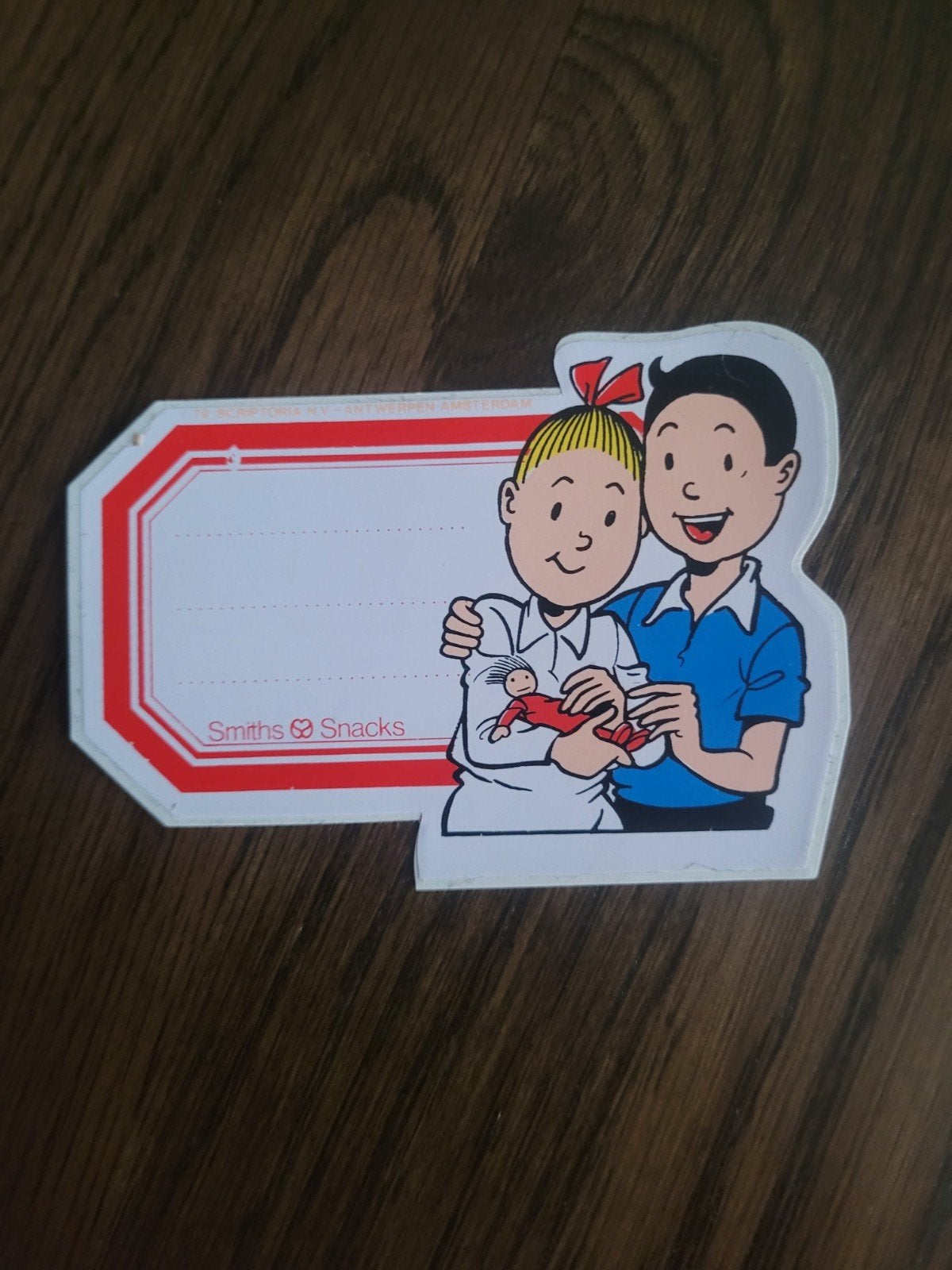 oude sticker suske en wiske, Ophalen of Verzenden