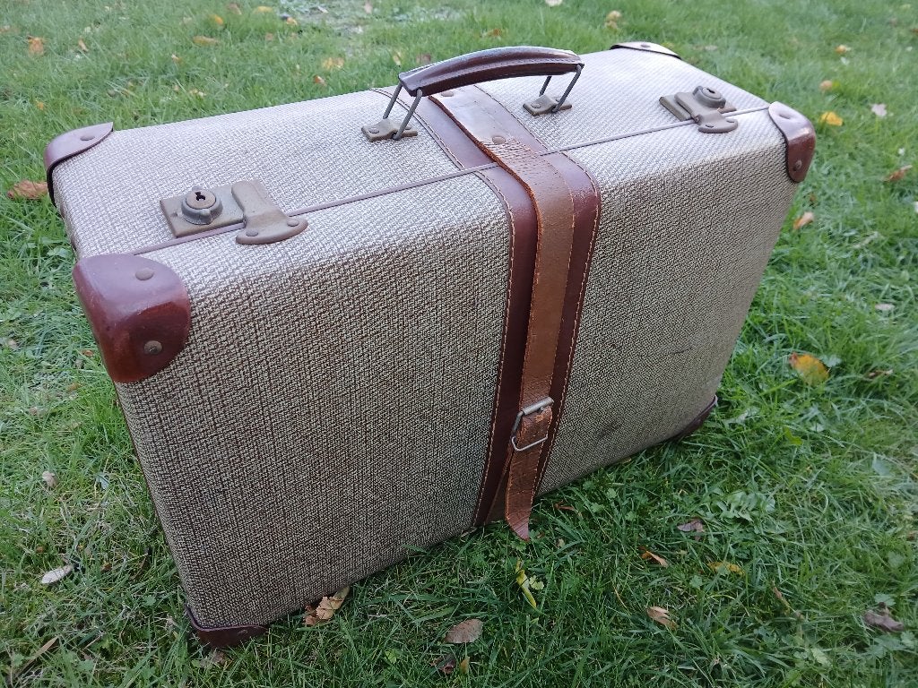Oude reiskoffer, periode '50/'60, Antiek en Kunst, Ophalen