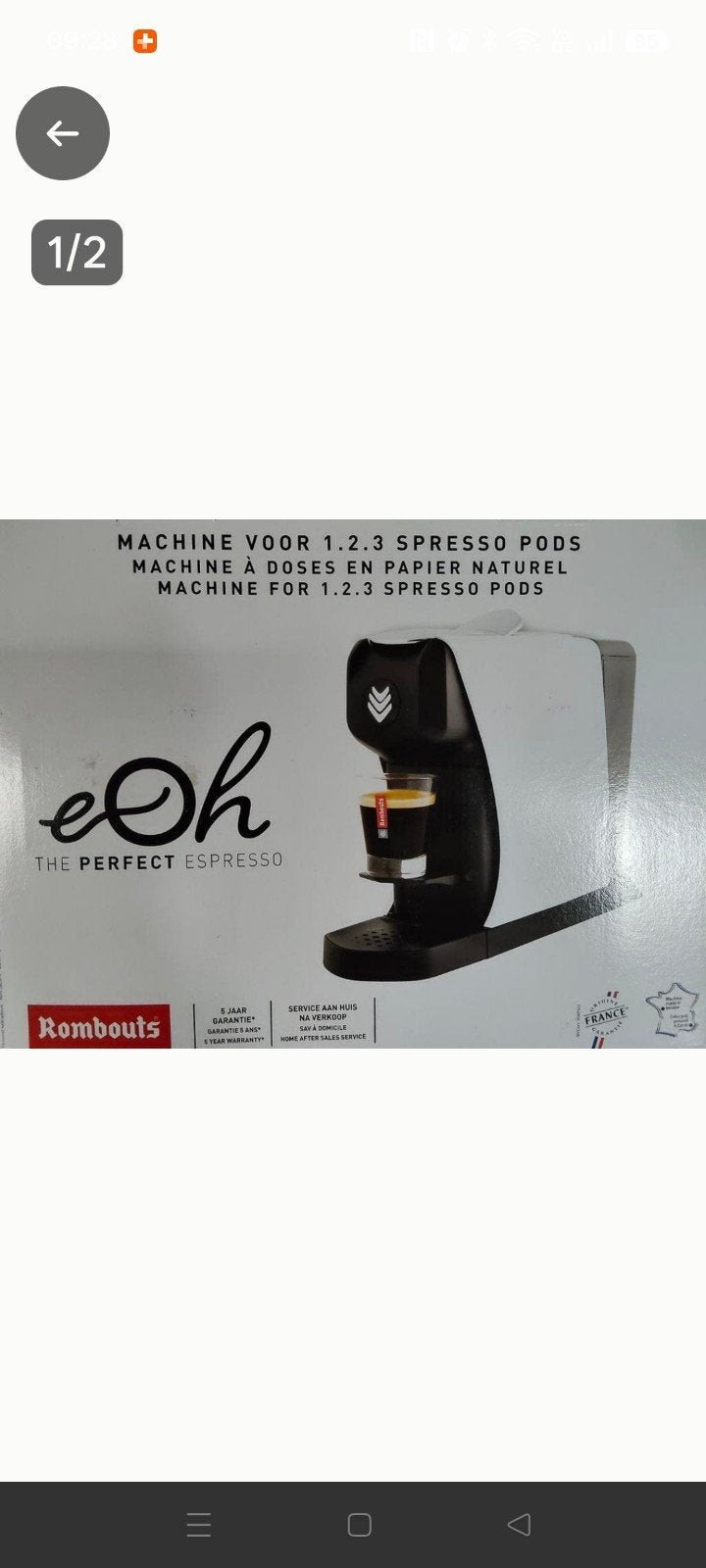 Rombouts koffiezet met horeca Pads!, Enlèvement, Neuf, dans son emballage, Café et Espresso