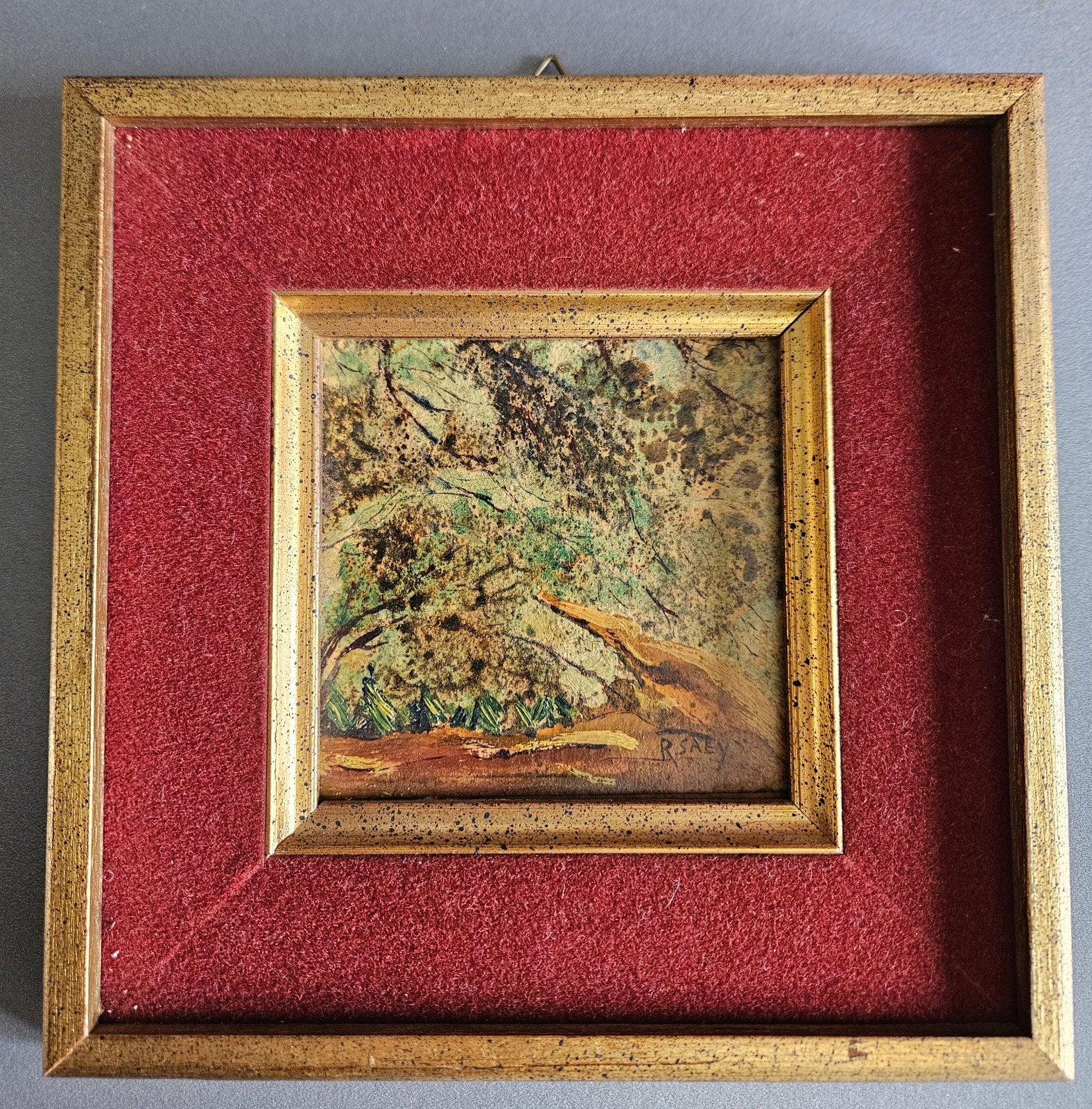 Schilderij Renaat Saey, Ophalen of Verzenden, Vintage, Gesigneerd, Overige onderwerpen