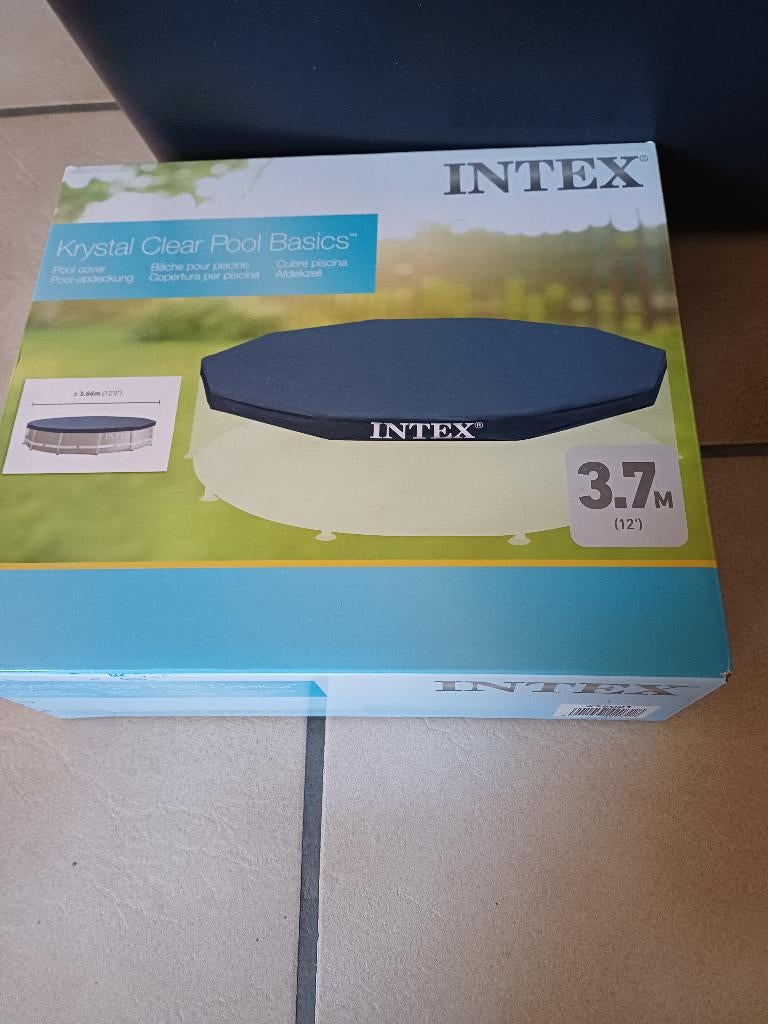 Bache de protection piscine 3,7 m de diamètre, Enlèvement, Neuf