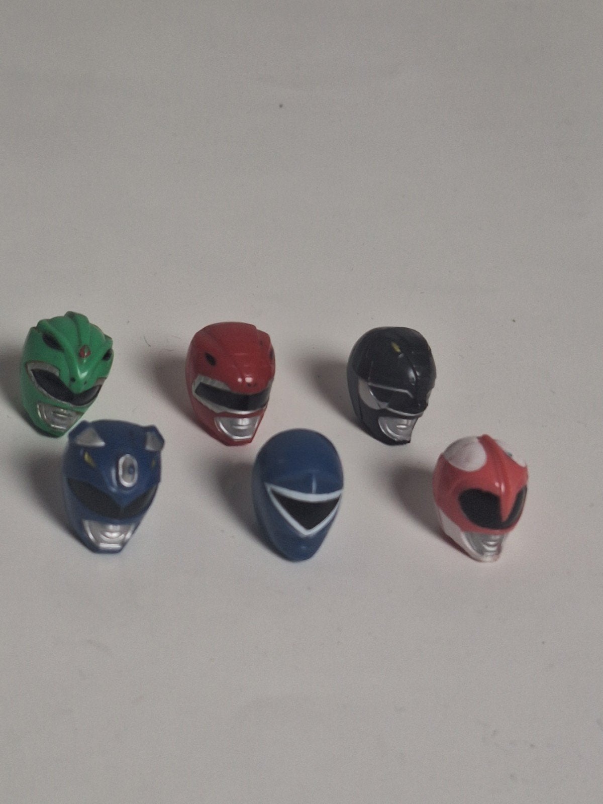 Power Ranger flipheads helmets - 6 stuks - Bandai, Ophalen of Verzenden, Gebruikt