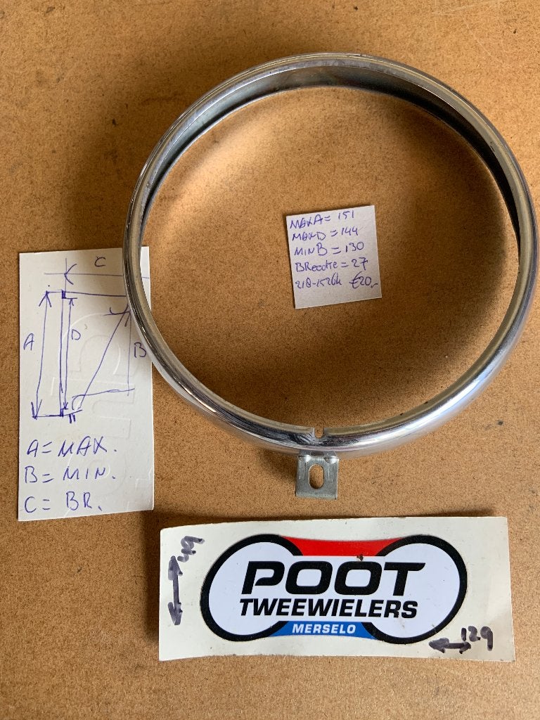 Verschillende Koplampranden Nieuw en Gebruikt., Fietsen en Brommers, Brommeronderdelen | Oldtimers, Ophalen, Zo goed als nieuw