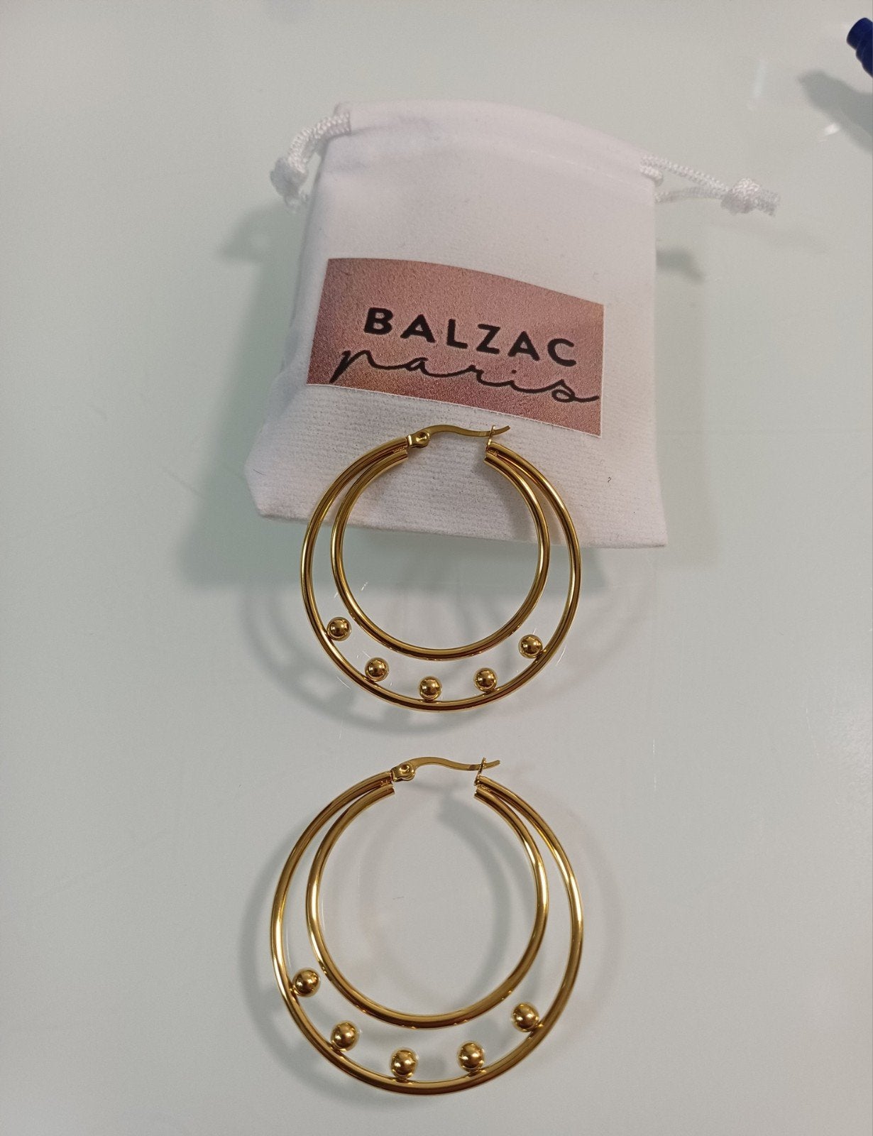 créoles balzac paris, Bijoux, Sacs & Beauté, Boucles d'oreilles, Enlèvement ou Envoi, Or, Autres matériaux, Neuf