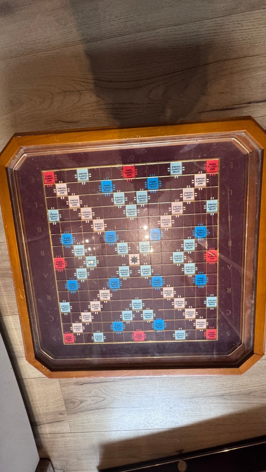 Jeux scrabble Franklin mint edition collector plaque or, Enlèvement, Comme neuf