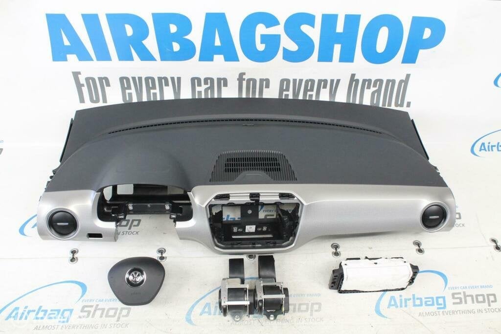 Airbag kit Tableau de bord noir/argent Volkswagen Up 2016-.., Enlèvement ou Envoi, Utilisé