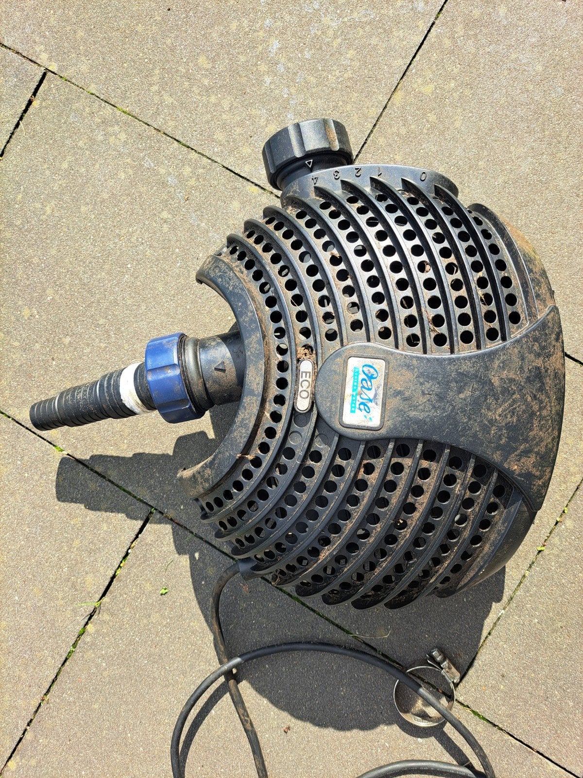 pomp vijver aquamax 6000 cws incl persleiding, Jardin & Terrasse, Enlèvement, Utilisé, Pompe de bassin