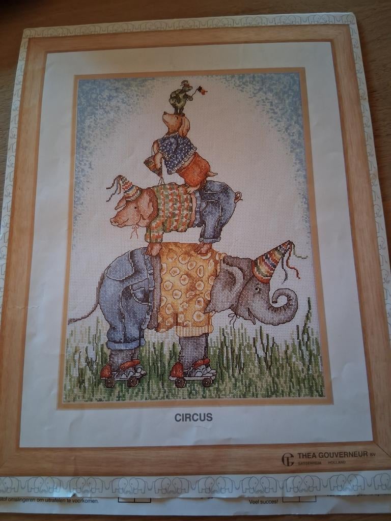 Borduurpatroon Circus, Hobby & Loisirs créatifs, Broderie & Machines à broder, Enlèvement ou Envoi, Patron