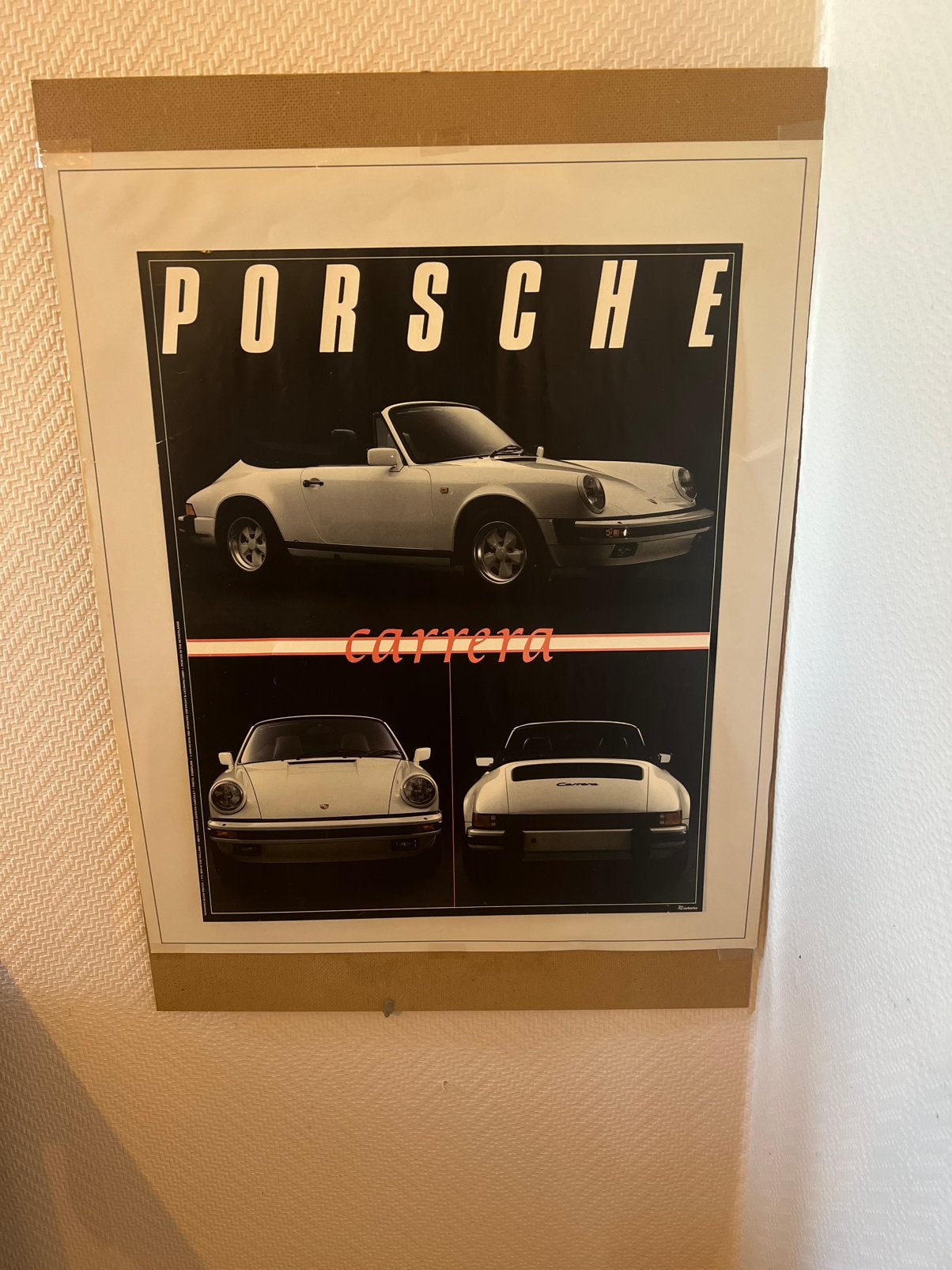 Affiche Vintage Porsche 911 Carrera  - Verkerke n20015, Ophalen, Zo goed als nieuw