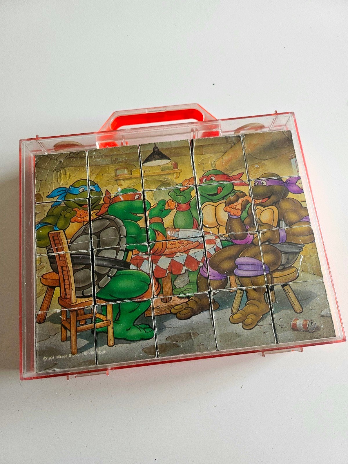 Puzzle cubes Tortues Ninja Ninja Turtles (1991), Collections, Jouets, Enlèvement ou Envoi
