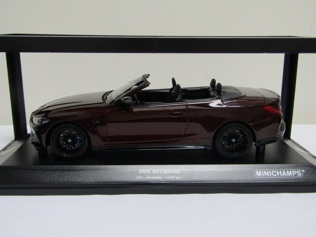 BMW M4 Cabriolet -Minichamps limited editie 1/18, Enlèvement ou Envoi, Comme neuf, Voiture, MiniChamps